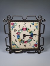 Vintage Electric  Mantel Clock  For Parts Repair