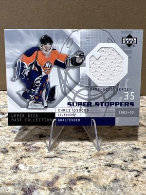2002-03 UD Mask Collection Super Stoppers Chris Osgood JERSEY New York Islanders