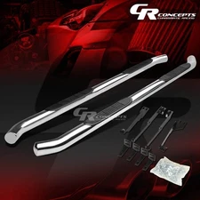 SILVER 3" ROUND SIDE STEP NERF BAR RUNNING BOARD FOR 07-13 ACURA MDX YD2 SUV 4DR