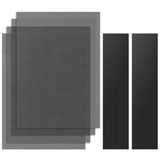 4Pk 400x300mm DIY PC Case Dust Mesh Filter w/ Magnetic Frame Strip for Computer