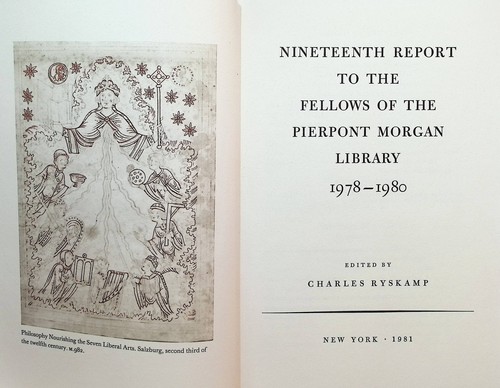 Nineteenth Report To the Fellows of the Pierpont Morgan Library 1978-1980 - Imagen 3 de 4