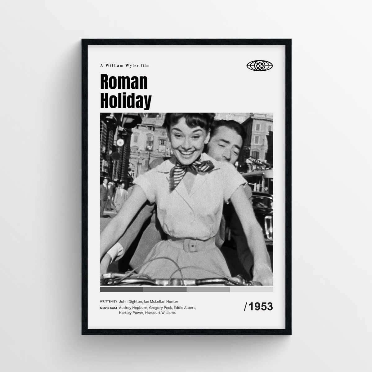 Roman Holiday Movie Poster Print, Wall Art - Unframed | eBay