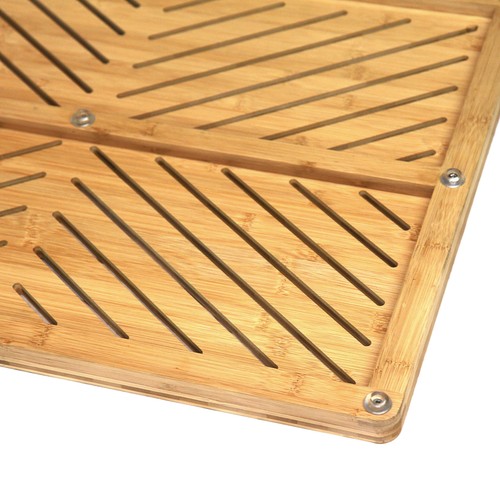 Bamboo Floor and Bath Mat with Non-Slip Rubber Backings for Bathroom - Picture 5 of 5