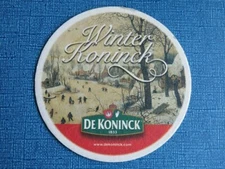 Brewery Beer Coaster ~*~ De Koninck Brewing Co Winter Koninck~ Antwerpen Belgium