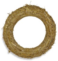 Riffelmacher 75120 Strohkranz - Ø 30 Cm, Natur
