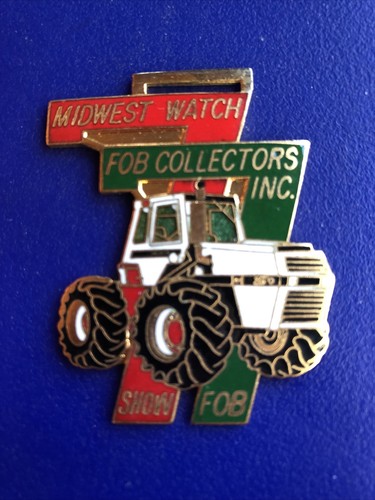 vintage antique pocket watch fob MIDWEST SHOW 2670Tractor Excellent Gift Idea