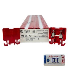 Allen Bradley 1492-H1RE Ser B; Box Of 80; Red Terminal Blocks New $1.00 / Term