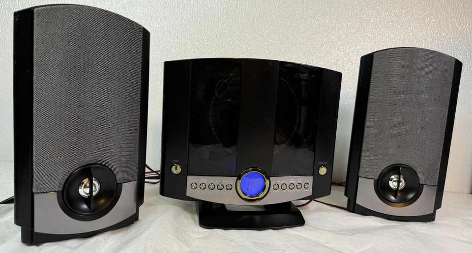 GPX HM3817DT CD Player AM/FM Radio Alarm Clock Home Music System Black Tested - Image 2 of 4