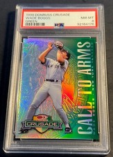 1998 Donruss Crusade Green Wade Boggs New York Yankees HOF /250 PSA 8 POP 3