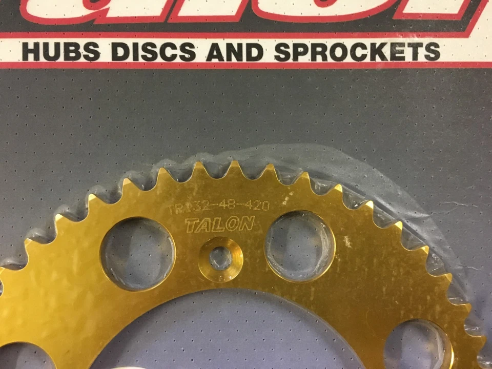 Piñón trasero TALON, TR132-48T-(420) estándar, HONDA CR80/85 B/W Foto 2 de 3