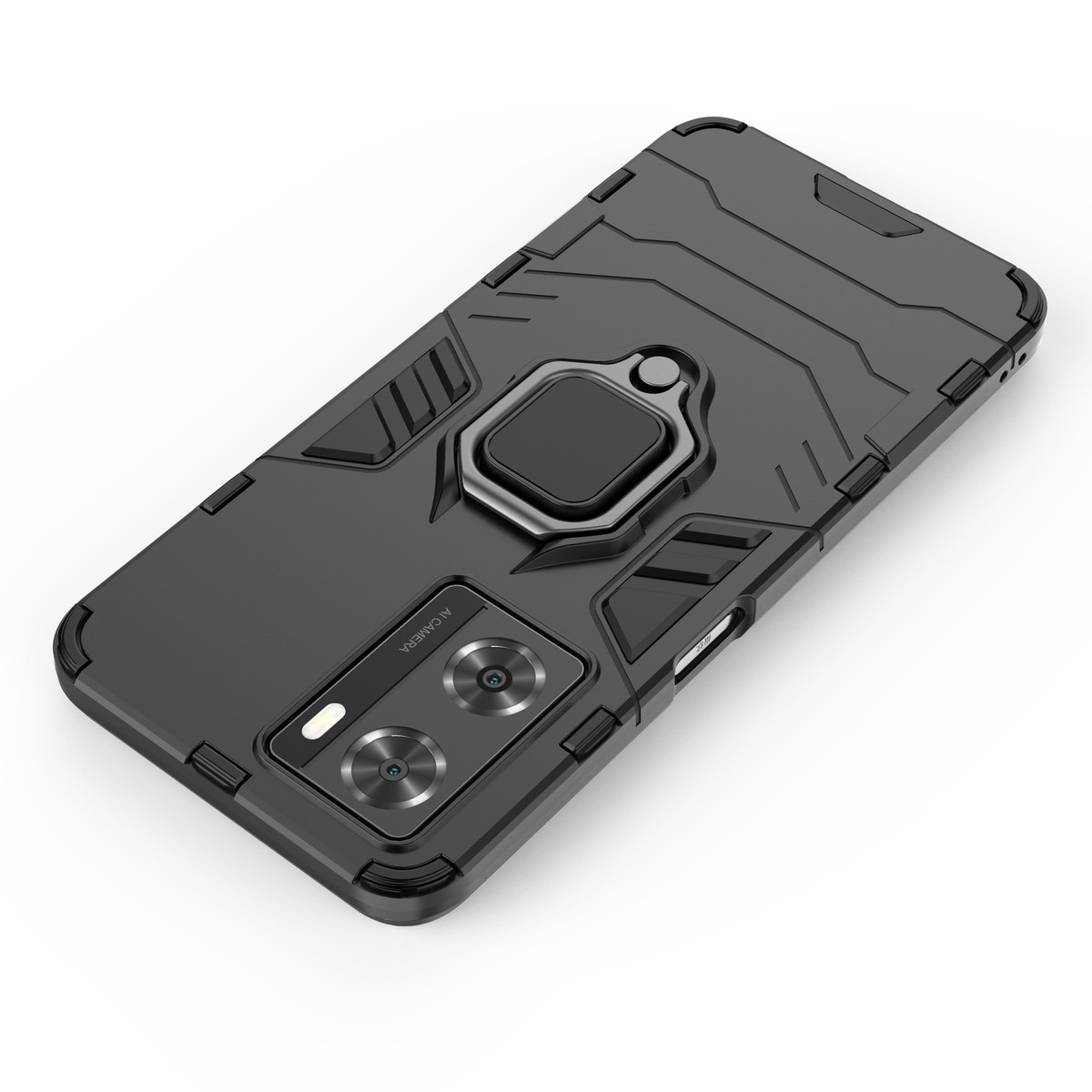 Custodia per telefono con onda in Silicone con supporto a specchio a