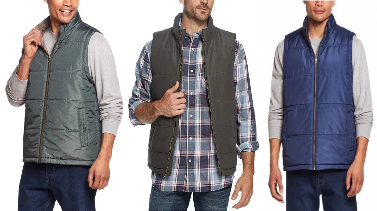 Flannel lined best sale vest