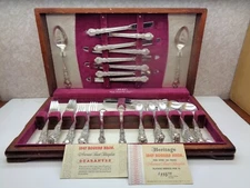 76 PC HERITAGE 1847 ROGERS BROS SILVERPLATE SILVERWARE INTERNATIONAL SILVER CO
