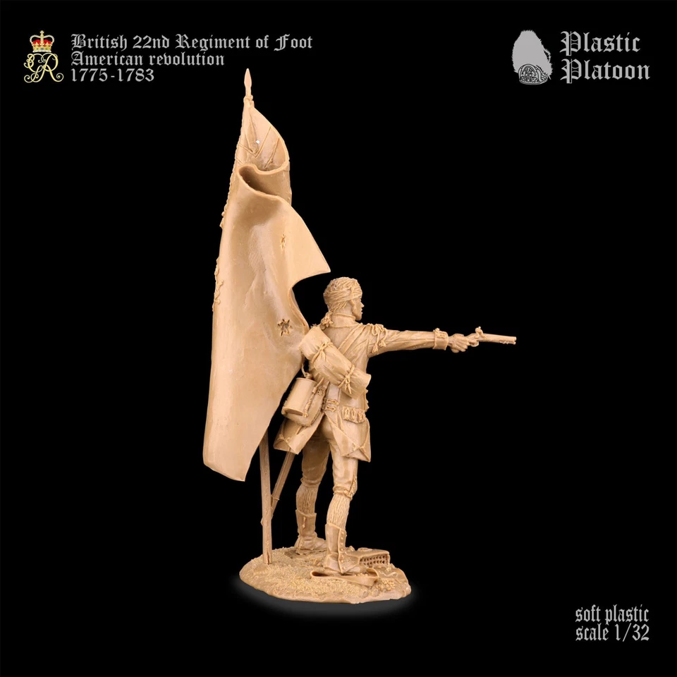 PLASTIC PLATOON British soldiers American Revolution Toy soldiers 1:32 - Image 2 of 4