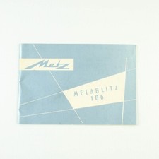 Metz - Mecablitz 106 - Instruction Manual  Schematic Diagram - Vintage 1960's