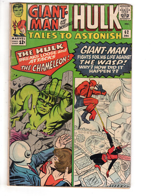 TALES TO ASTONISH #62 (1964) - GRADE 3.0 - 1ST CAMEO APPEARANCE LEADER HUMANOID