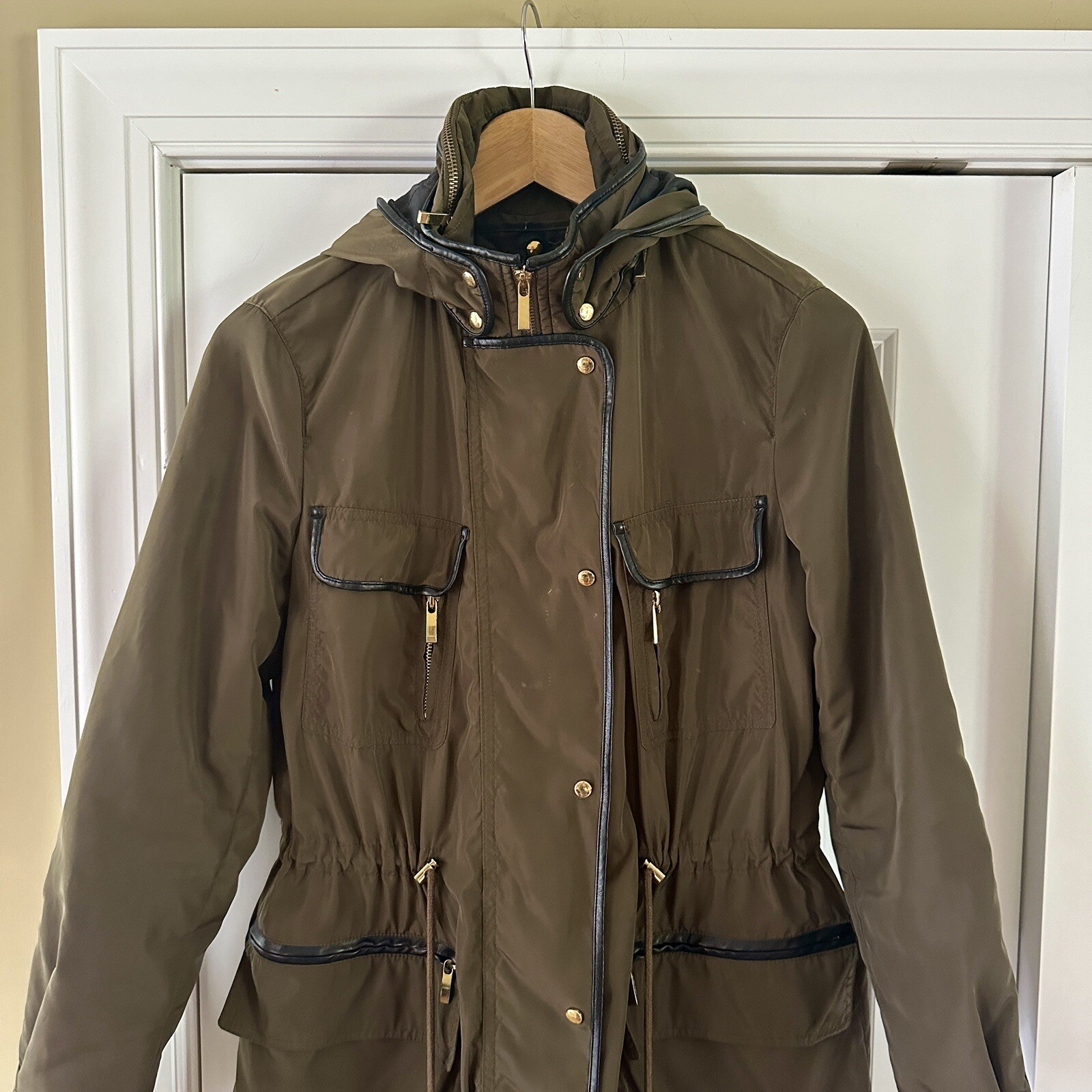 Zara basic collection lightweight hunter green ut… - image 5