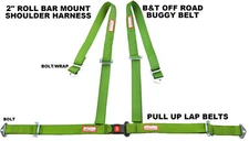 OFF ROAD 4 POINT B&T HARNESS LIME GREEN 2" SEAT BELT