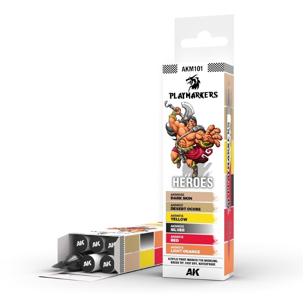 "HEROES" PLAYMARKERS SET (AK)