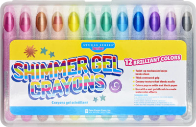 Peter Pauper Press Shimmer Gel Crayons - Brand New!