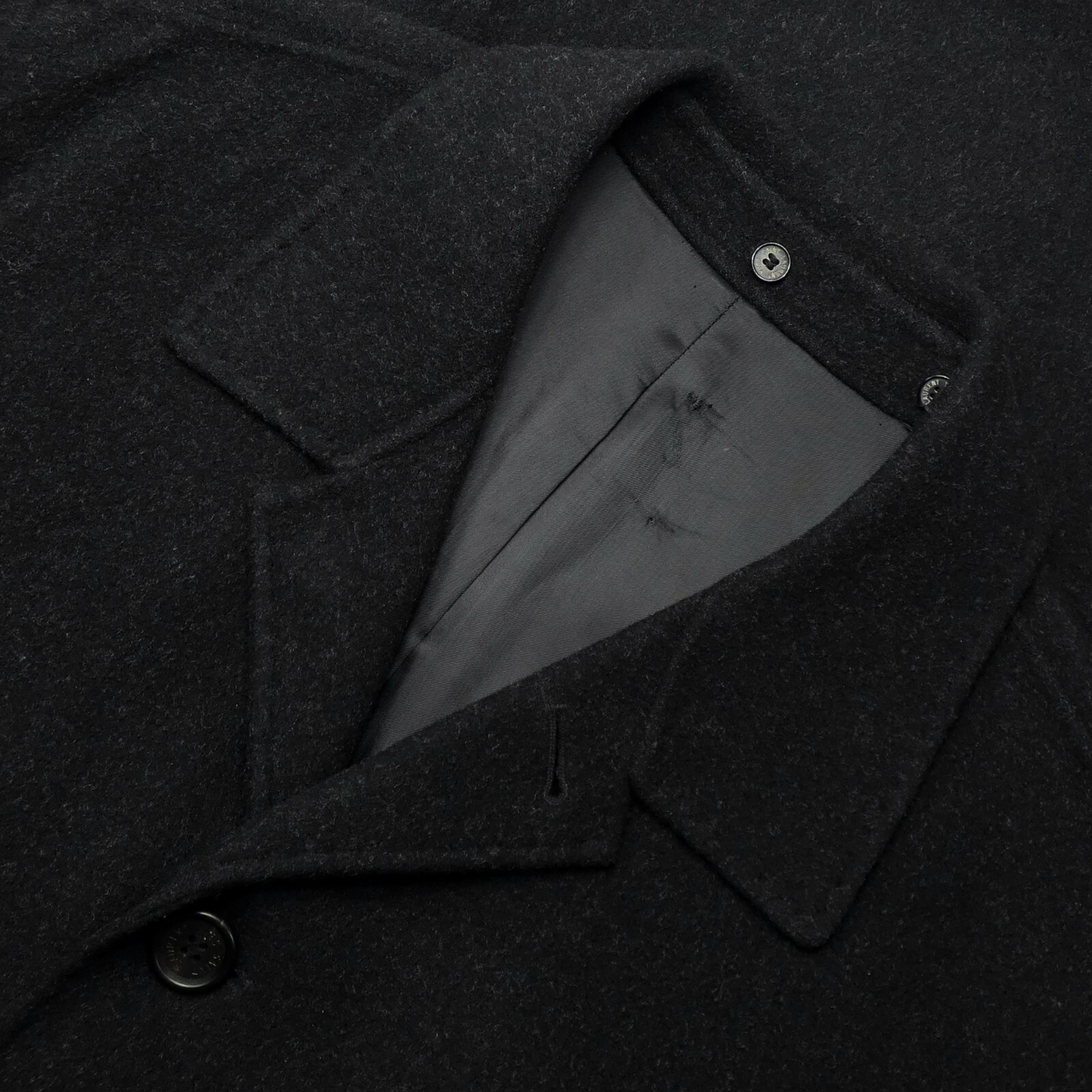 Cappotto Saint Laurent nero monopetto P originale