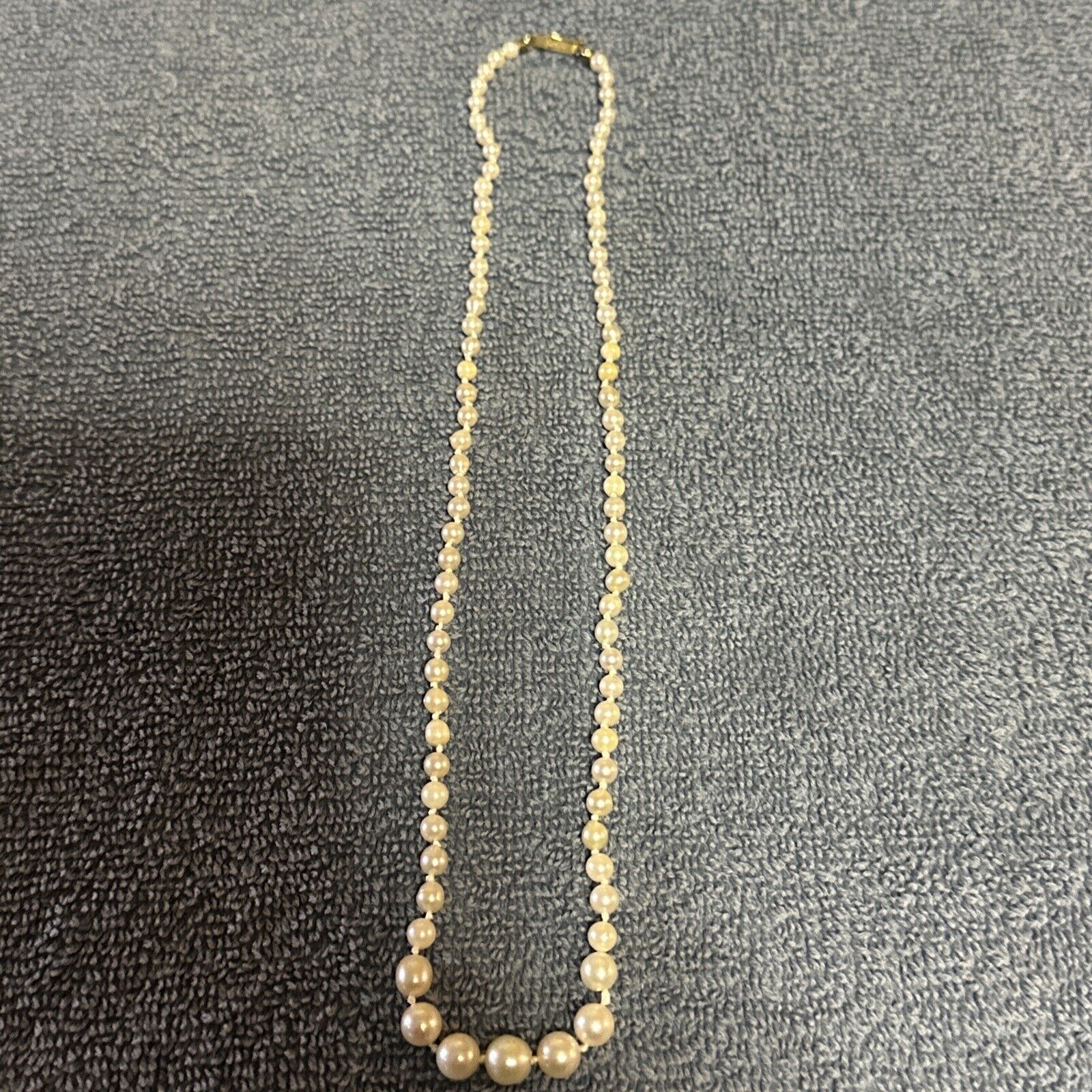 Antique Akoya Saltwater Cultured Pearl Necklace G… - image 1