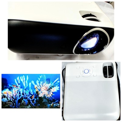 Up To 16½ Feet(200'') 1080P Projector, HDMI Bluetooth 5.1, HAPPRUN H1 No Remote