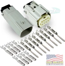 Molex GREY 8 Pin Wire Connector, Harley Waterproof, Sealed Kit, MX150™