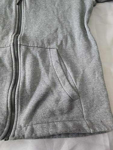 Nike Full Zip Fleece gefütterter Hoodie Größe L grau - Bild 4 von 14