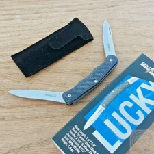 Cold Steel Lucky Pen Pocket Knife 2.6" CPMS35VN Steel Blades Carbon Fiber Handle