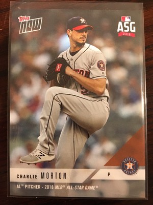 2018 Topps NOW MLB AL All-Star Game Reserve Charlie Morton SP 504 AS-71 Astros