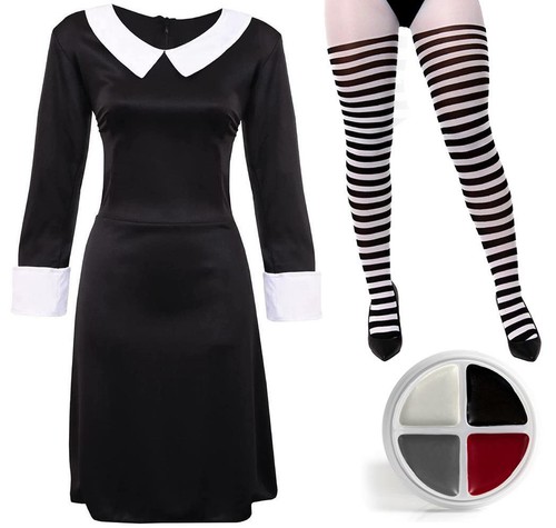 HALLOWEEN GOTHIC FAMILY FANCY DRESS COSTUMES CHOOSE STYLE FILM MOVIE CHARACTER - Picture 15 of 20