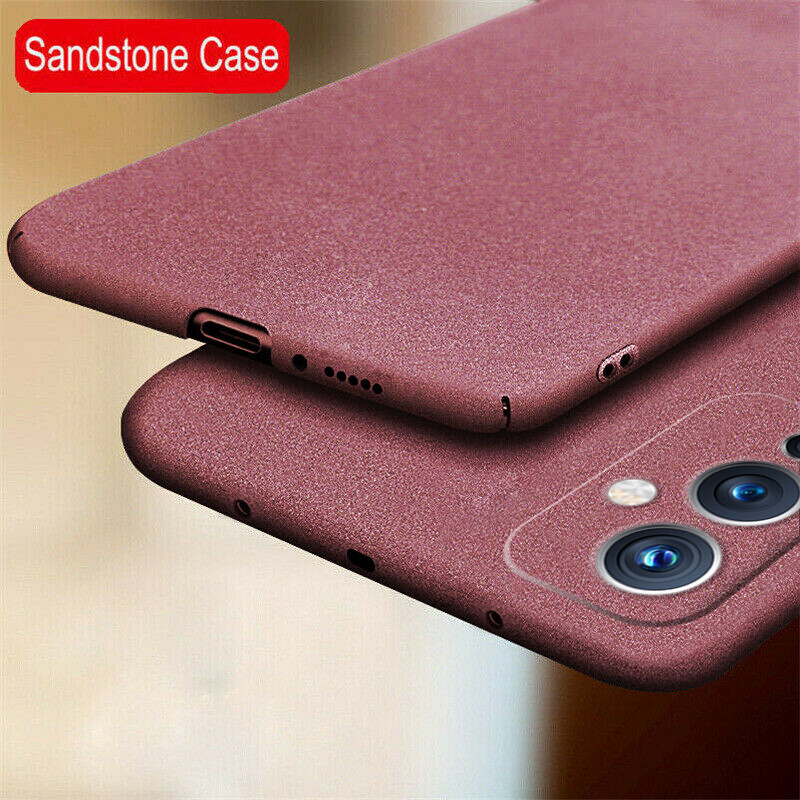 For OnePlus Pro 7T 6T Nord Slim Thin Sandstone Hard Cover