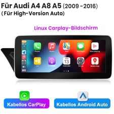 10.25" IPS Linux SWC EQ Autoradio GPS für Audi A4 A5 B8 S4 Navi CarPlay DAB WIFI