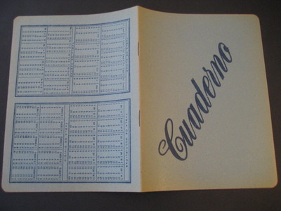Vintage School Notebook from the 60s. ADD SUBTRACT DIVIDE MULTIPLY TABLES