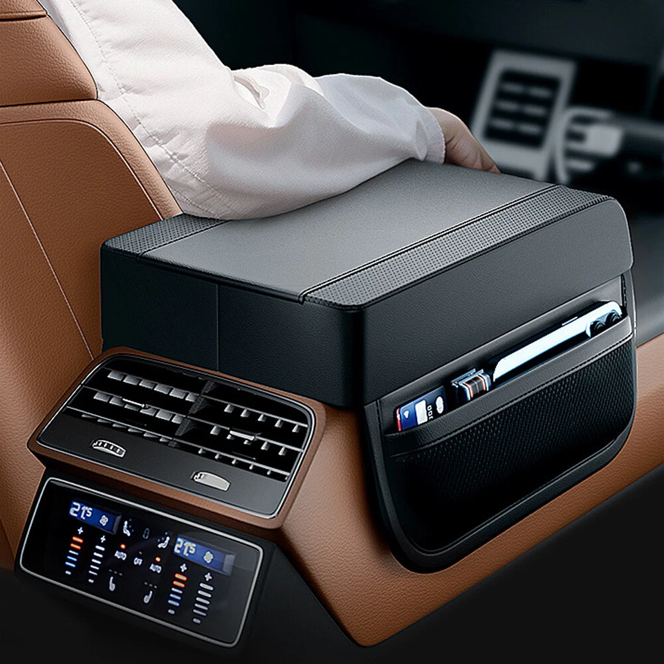 Reposabrazos Coche Comodidad Cojín Consola Central Caja Cubierta Almohadilla Protector Accesorios Foto 3 de 4