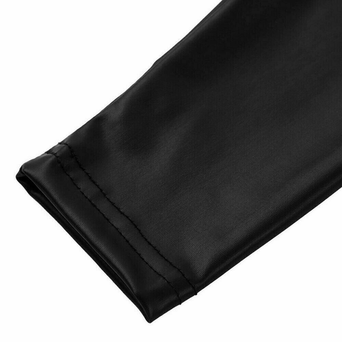 Damen Wetlook Leder Strumpfhose ohne Fuß Overknee Strümpfe Nachtclub Beinärmel - Bild 6 von 9
