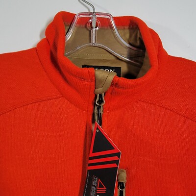 Filson Ridgeway Fleece Vest Men's S Steelhead Red 20052631