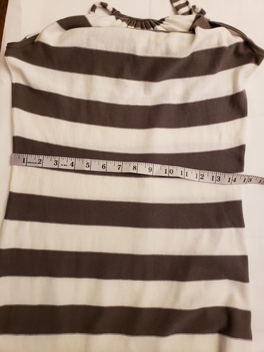 Autumn Cashmere Gray & white Short Striped and sexy Sweater Dress Size Small? - Picture 8 of 9