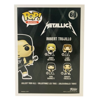 その他 Funko Pop! llica Robert Trujillo 60 Robert Trujillo Metallica Pop Rocks 60 Signed Funko Pop w