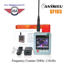 Anysecu SF-103 Frequency Counter 2MHz~2.8GHz CTCCSS/DCS DMR Digital Signal Meter