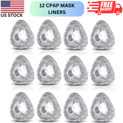 12 Pcs Mask Liners for Full Face Cushions Soft Mask Face Cover Reduce Facial Red