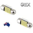 Gex 2pc 12v 31mm SMD Festoon Bright White 6000k Led Light Map  Interior Car