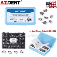 Dental Ortho Buccal Tubes 1st 2nd Molar Roth MBT 022 /Bands With Buccal 16#-35