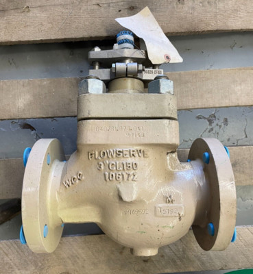 FLOWSERVE VALTEK MARK ONE 3'' Class 150 Flanged Linear Globe Control Valve Cv: 82