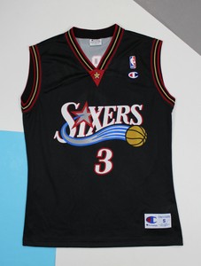 sixers jersey black