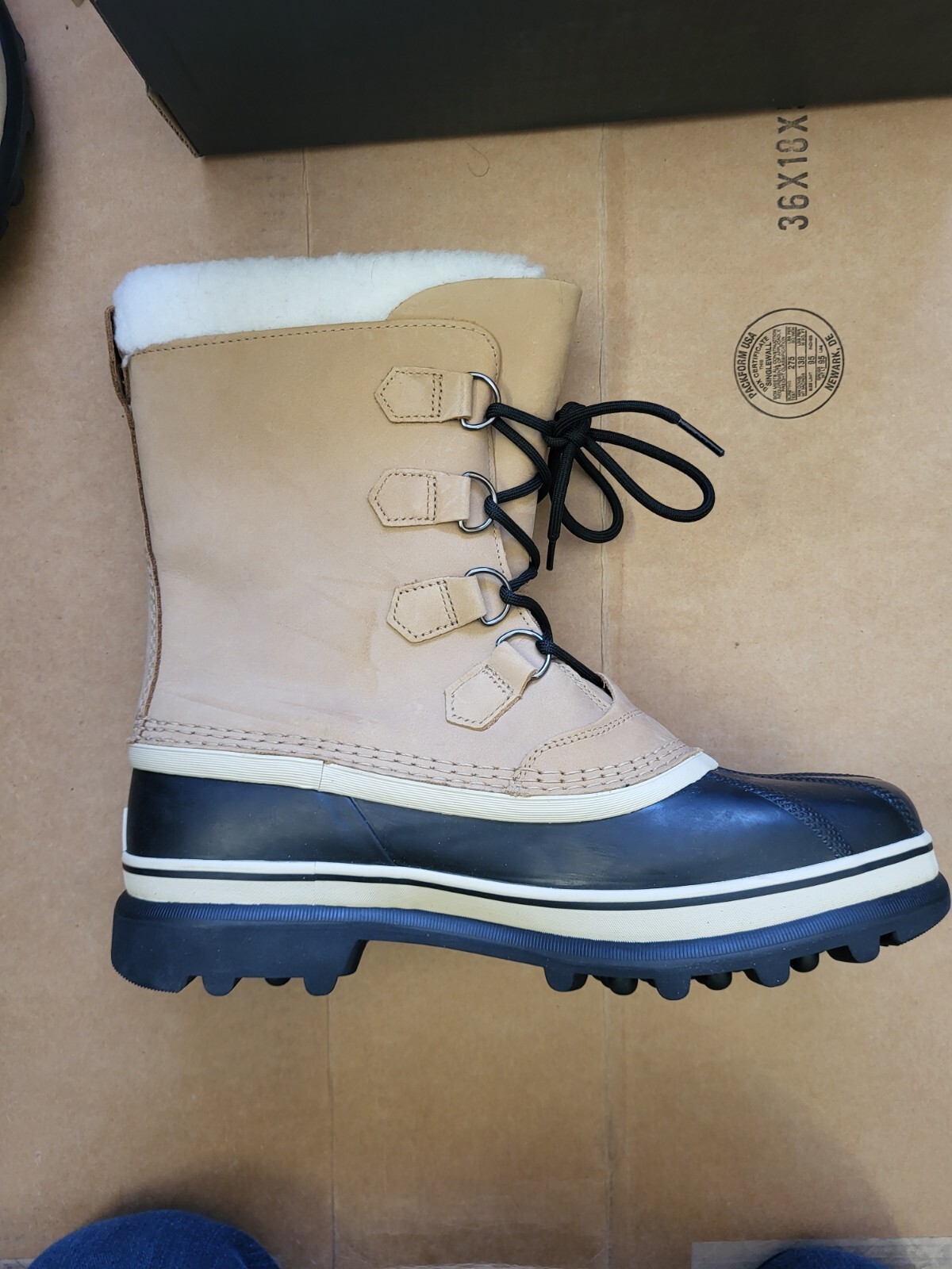 SOREL Men's Caribou Waterproof Leather Snow Boots, Size 11.5 New image 6