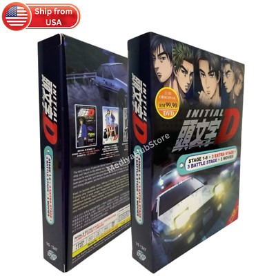 Initial D DVD Complete Series Collection Box Set English Dubbed SHIP FROM USA