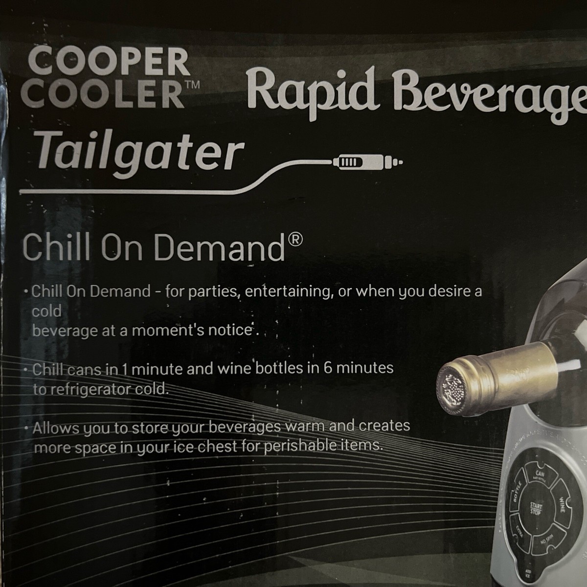 Cooper Cooler Rapid Beverage Wine Chiller Chill on Demand