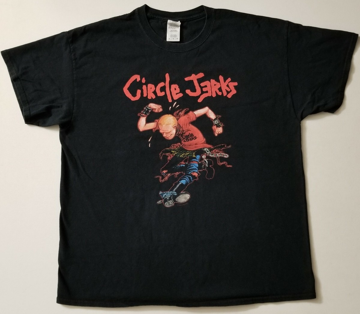 CIRCLE JERKS XL T-SHIRT PUNK HARDCORE HC NEW WAVE INDIE ROCK